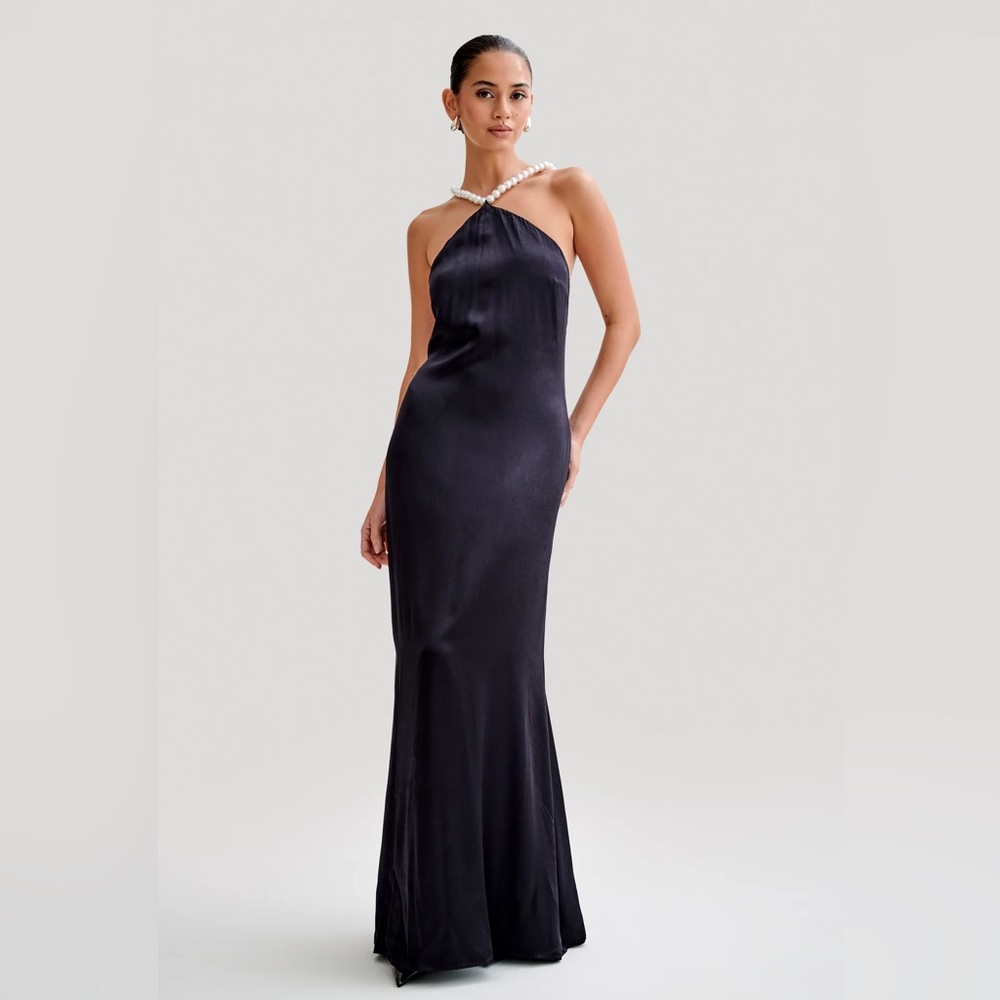 Meshki Black Backless Dress